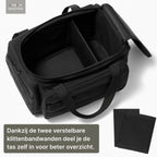 Ruime tactische range bag met MOLLE systeem voor schietbaan en airsoft zwart | Syneray