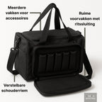 Ruime tactische range bag met MOLLE systeem voor schietbaan en airsoft zwart | Syneray