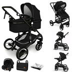 3-in-1 Combi Kinderwagen met Reiswieg en Autostoeltje | KIDUKU