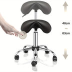 Zadelkruk Ergonomisch Draaibaar en In Hoogte Verstelbaar Zwart 48-63 cm | Kersom