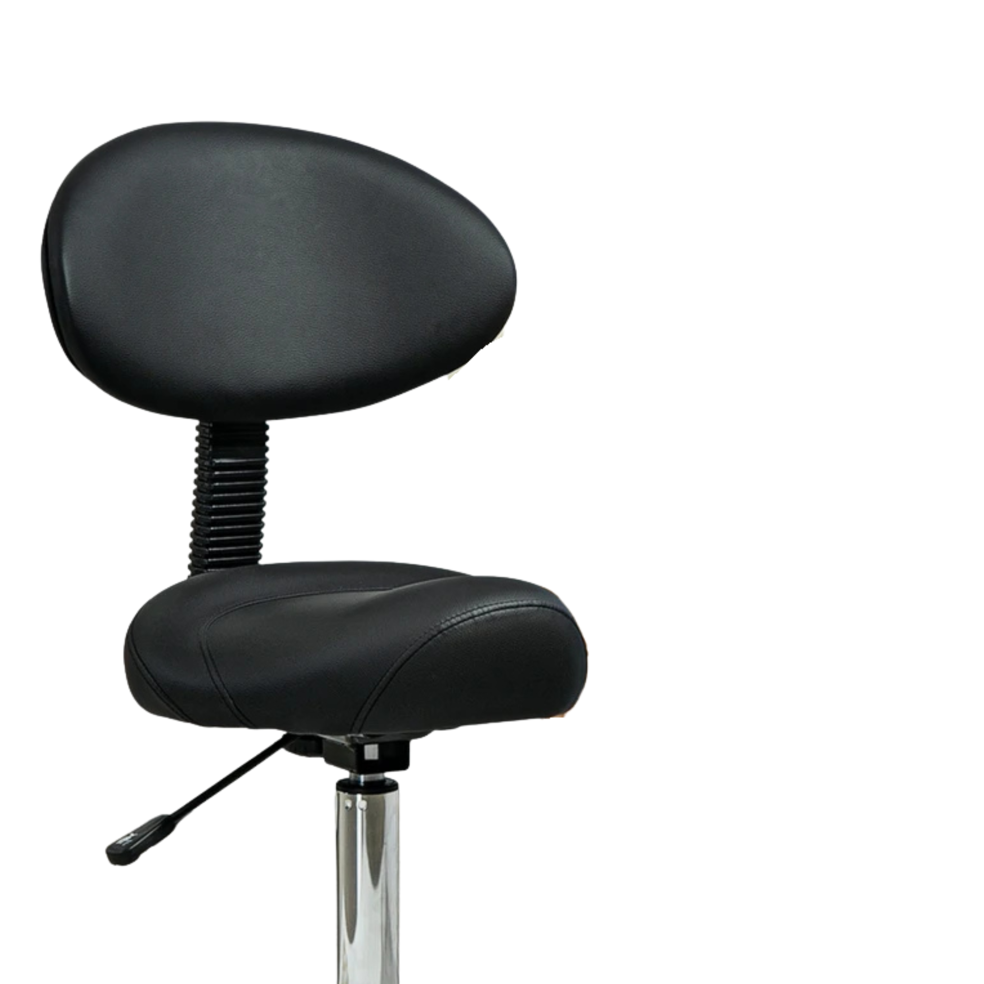 Zadelkruk met Rugleuning Hoogteverstelbaar 51-67 cm Zwart | Kersom