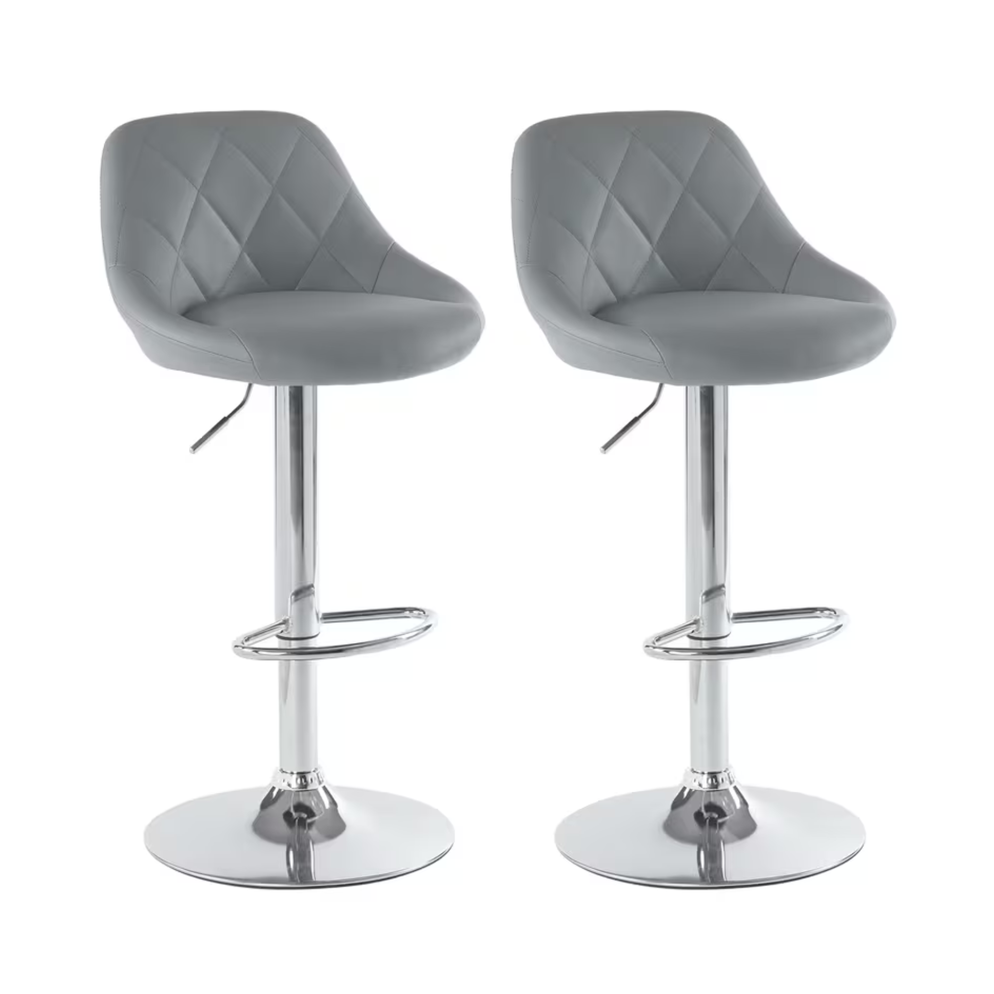 Moderne barkrukken set van 2 met rugleuning en voetensteun – ideaal voor keuken, bar en eetruimte | Kersom