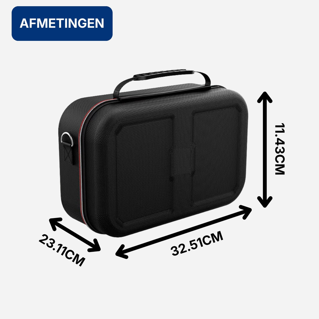 Nintendo Switch 1 & 2 Accessoire Bundel met Opbergtas en Beschermhoes / Case Zwart