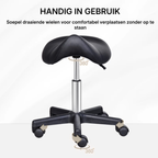 Zadelkruk Ergonomisch Draaibaar en In Hoogte Verstelbaar Zwart | Kersom