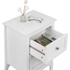 Compact nachtkastje met 2 lades in country stijl | Kersom