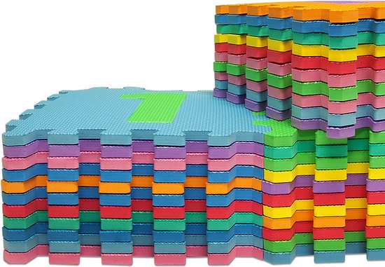 Puzzelmat XXL 190x190 cm 86-delig met letters en cijfers | Spielwerk