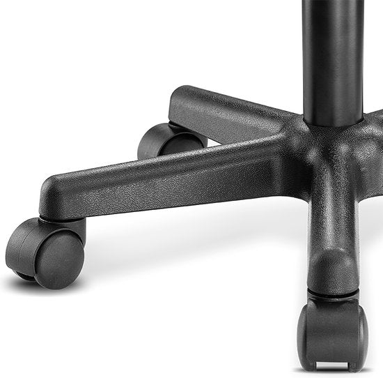 Verstelbare Draaikruk met Wielen Wit | Casaria