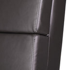 Comfortabele relax ligstoel met ergonomisch ligvlak en verchroomd onderstel bruin | Casaria