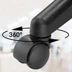 Verstelbare Draaikruk met Wielen Wit | Casaria