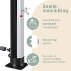 Solar Buitendouche 35 Liter met Regendouche en Mengkraan Zwart | Monzana