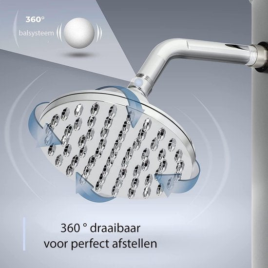 Solar Tuindouche 20 Liter met Mengkraan en Verstelbare Douchekop Zilver | Sens Design