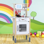 Houten Speelkeuken met Accessoires Verstelbaar 57 x 29 x 83 cm Wit