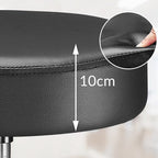 Comfortabele verstelbare draaikruk met wielen - ideaal voor werkruimte, kantoor en atelier | Kersom