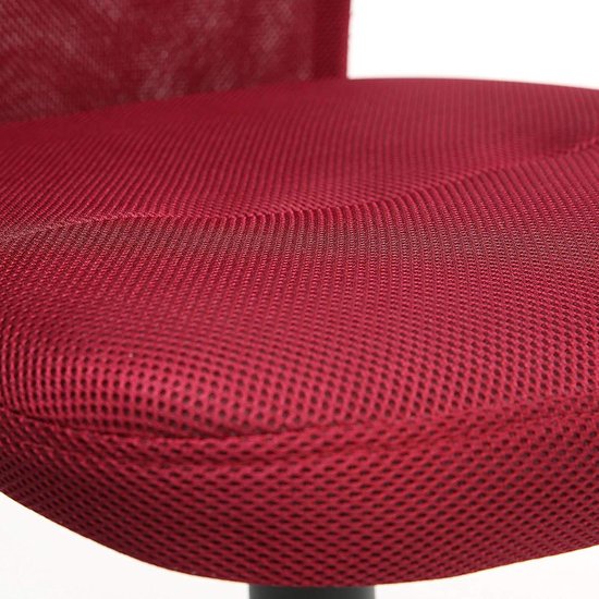 Kinderbureaustoel met Ademende Rugleuning Verstelbaar Burgundy | Tresko