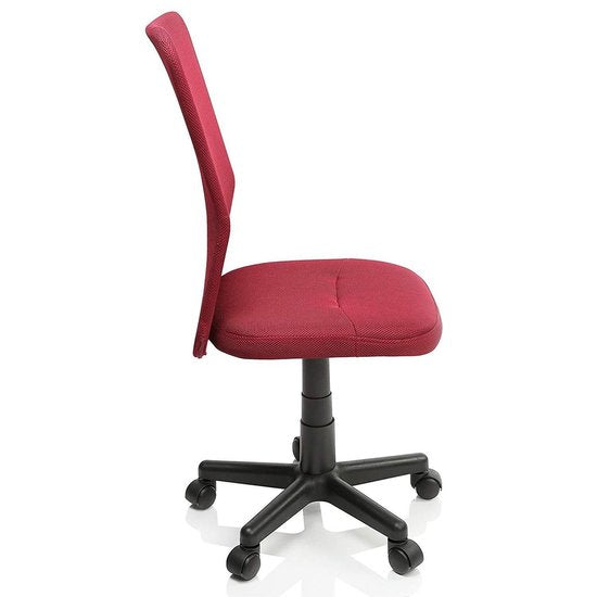 Kinderbureaustoel met Ademende Rugleuning Verstelbaar Burgundy | Tresko