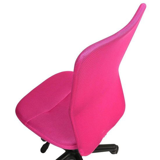 Kinderbureaustoel met Ademende Rugleuning Verstelbaar Roze | Tresko