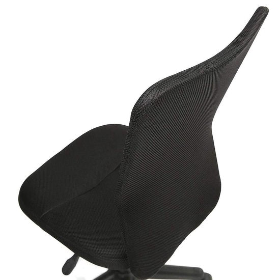 Kinderbureaustoel met Ademende Rugleuning Verstelbaar Zwart | Tresko