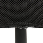 Kinderbureaustoel met Ademende Rugleuning Verstelbaar Zwart | Tresko