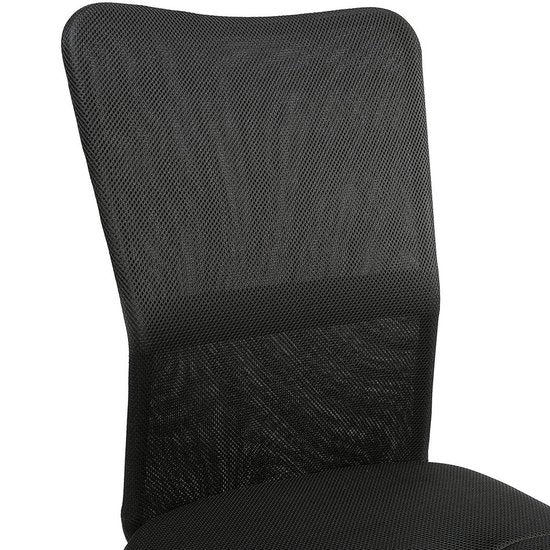 Kinderbureaustoel met Ademende Rugleuning Verstelbaar Zwart | Tresko