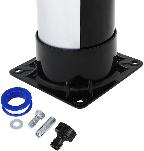 Solar Buitendouche 35 Liter met Regendouche en Mengkraan Zwart | Monzana