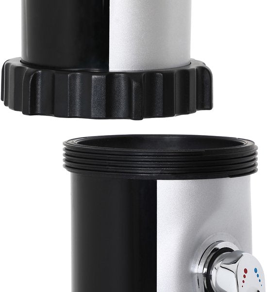 Solar Buitendouche 35 Liter met Regendouche en Mengkraan Zwart | Monzana