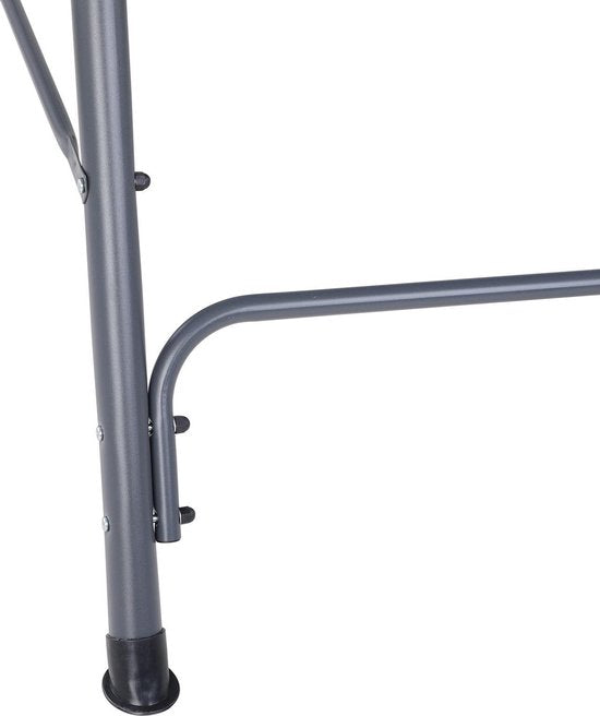 2 Zits Hollywood Schommel met Verstelbaar Zonnedak Lichtgrijs | Casaria