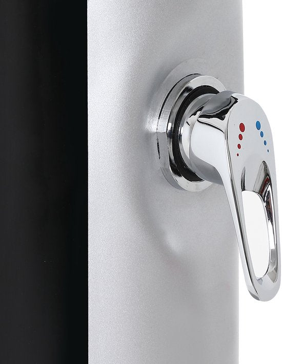 Solar Buitendouche 35 Liter met Regendouche en Mengkraan Zwart | Monzana