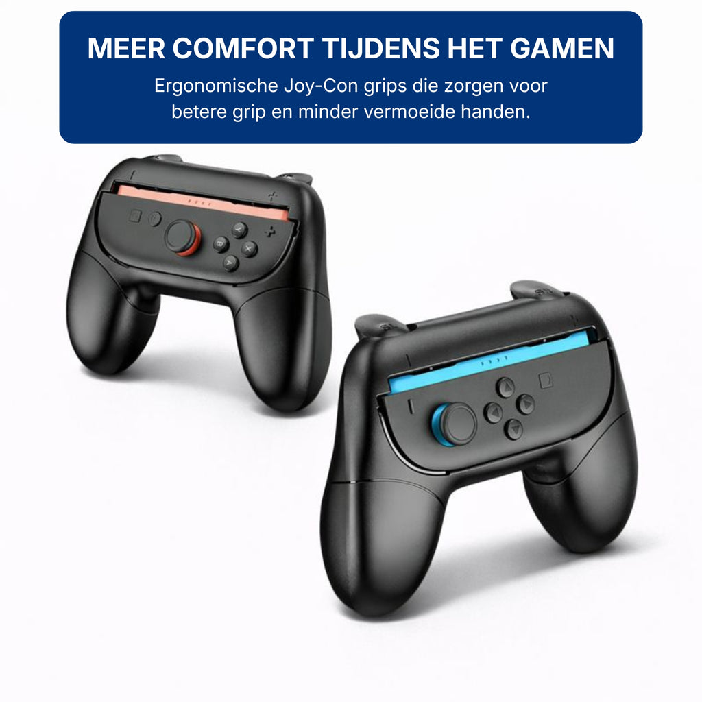 Nintendo Switch 1 & 2 Accessoire Bundel met Opbergtas en Beschermhoes / Case Zwart