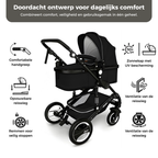 3-in-1 Combi Kinderwagen met Reiswieg en Autostoeltje | KIDUKU