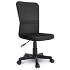 Kinderbureaustoel met Ademende Rugleuning Verstelbaar Zwart | Tresko