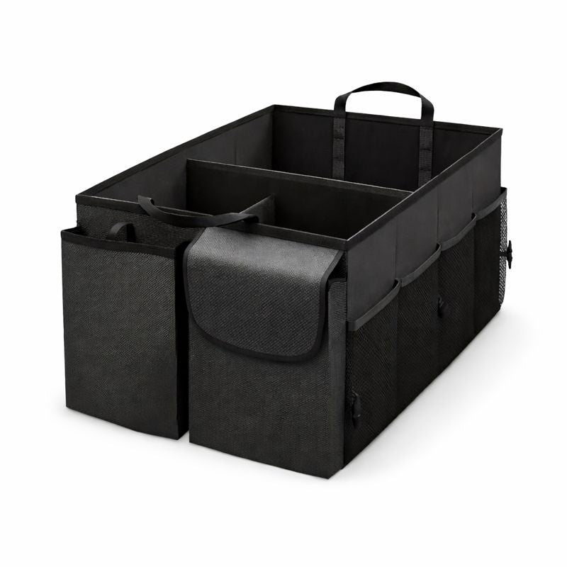 Opvouwbare kofferbak organizer met verstelbare vakken en draaggrepen 50 liter