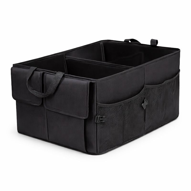 Opvouwbare kofferbak organizer met verstelbare vakken en draaggrepen 50 liter