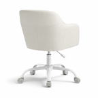 Elegante bureaustoel met teddy stof en verstelbare hoogte – ideaal voor slaapkamer en thuiswerkplek | Kersom