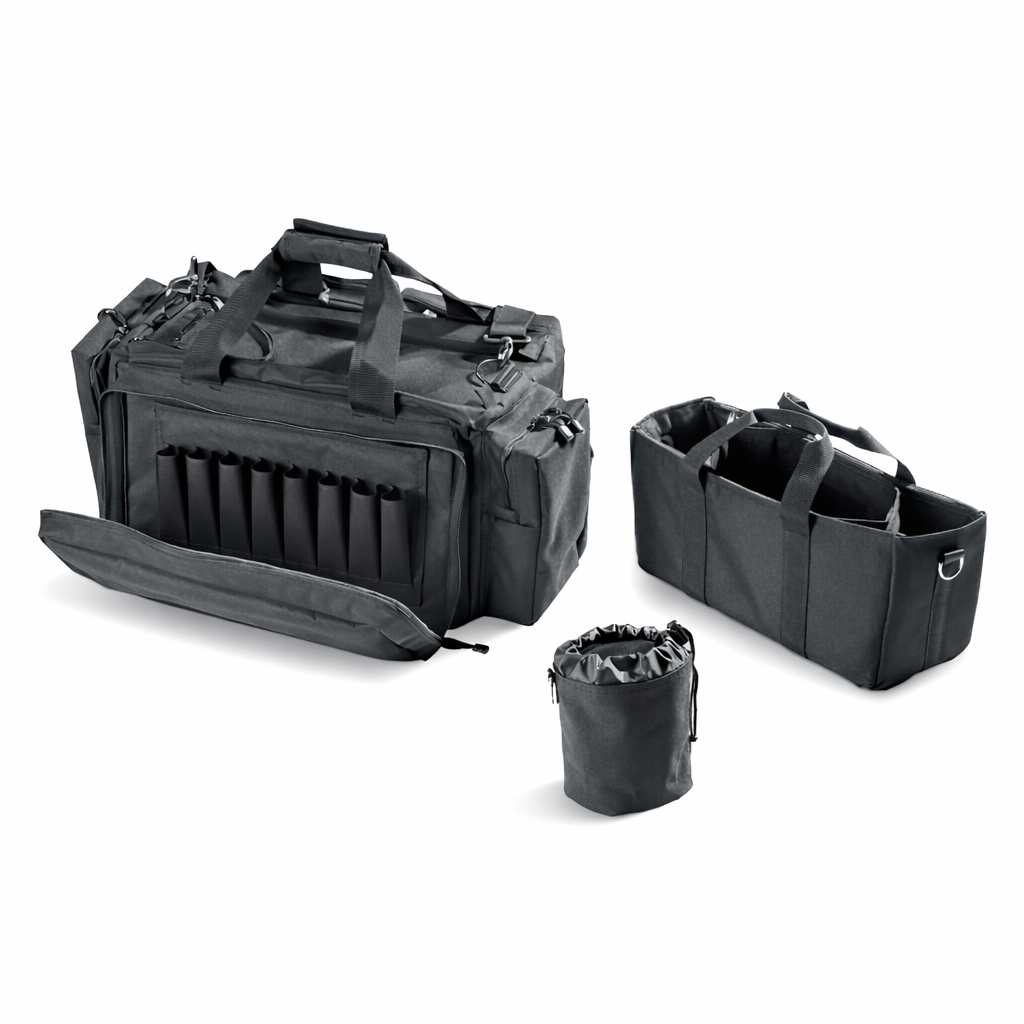 Tactische range bag met magazijnvakken en uitneembare binnentas zwart | Kersom