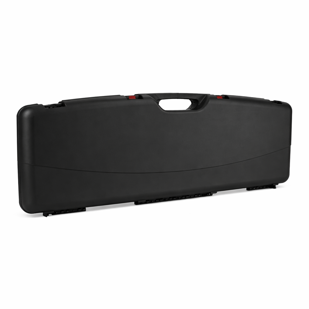 Geweerkoffer 118 cm met cijfersloten en schuimvoering zwart | Megaline