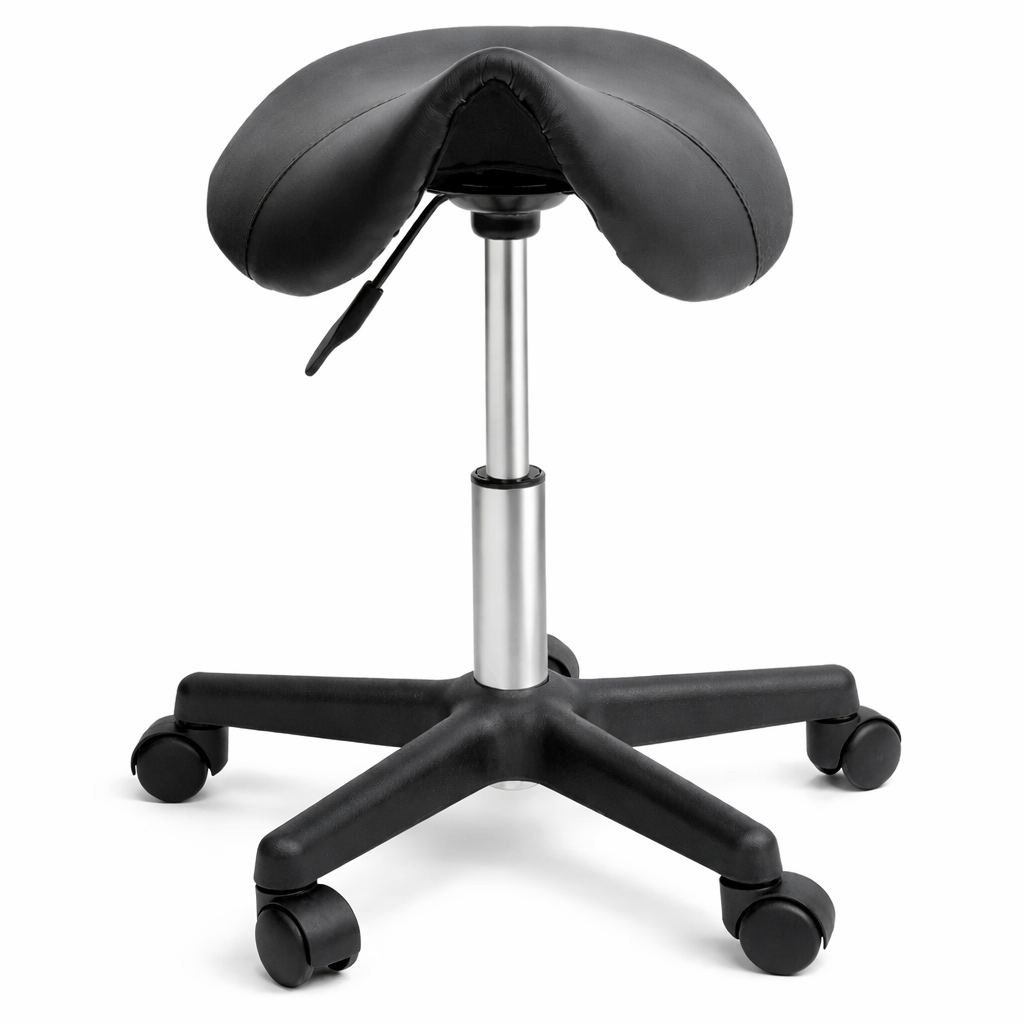 Zadelkruk Ergonomisch Draaibaar en In Hoogte Verstelbaar Zwart | Kersom