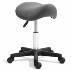 Zadelkruk Ergonomisch Draaibaar en In Hoogte Verstelbaar Grijs | Kersom