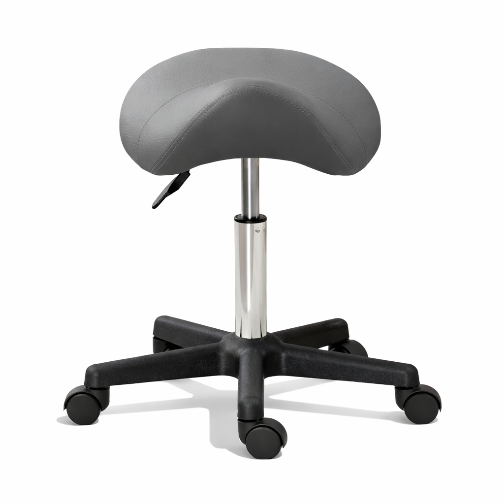 Zadelkruk Ergonomisch Draaibaar en In Hoogte Verstelbaar Grijs | Kersom