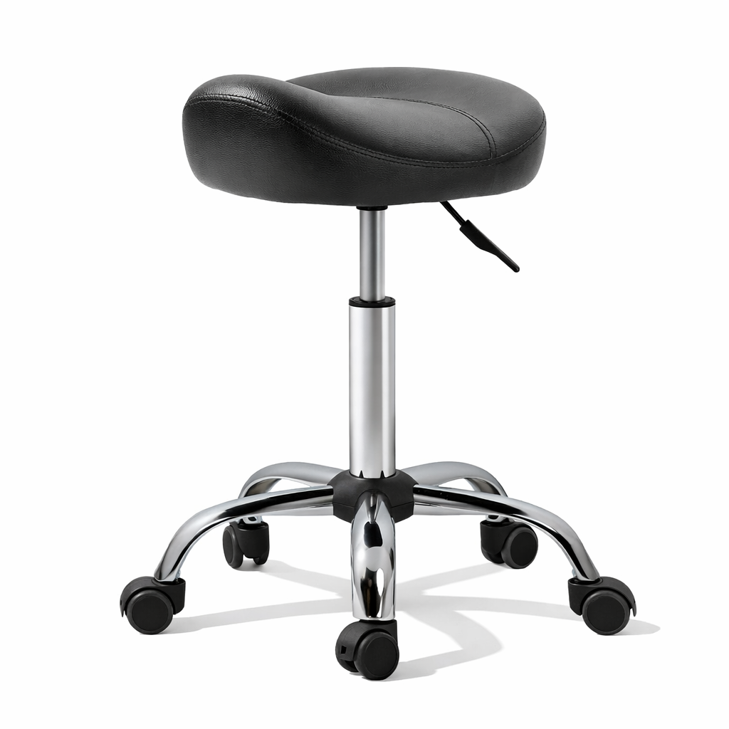 Zadelkruk Ergonomisch Draaibaar en In Hoogte Verstelbaar Zwart | Kersom
