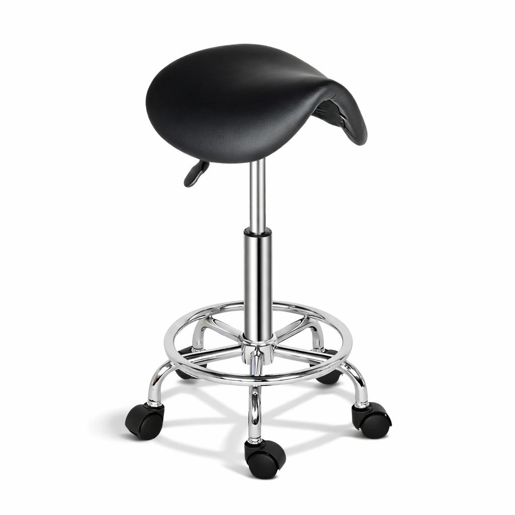 Zadelkruk Ergonomisch Draaibaar en In Hoogte Verstelbaar Zwart 50-64.5 cm | Kersom