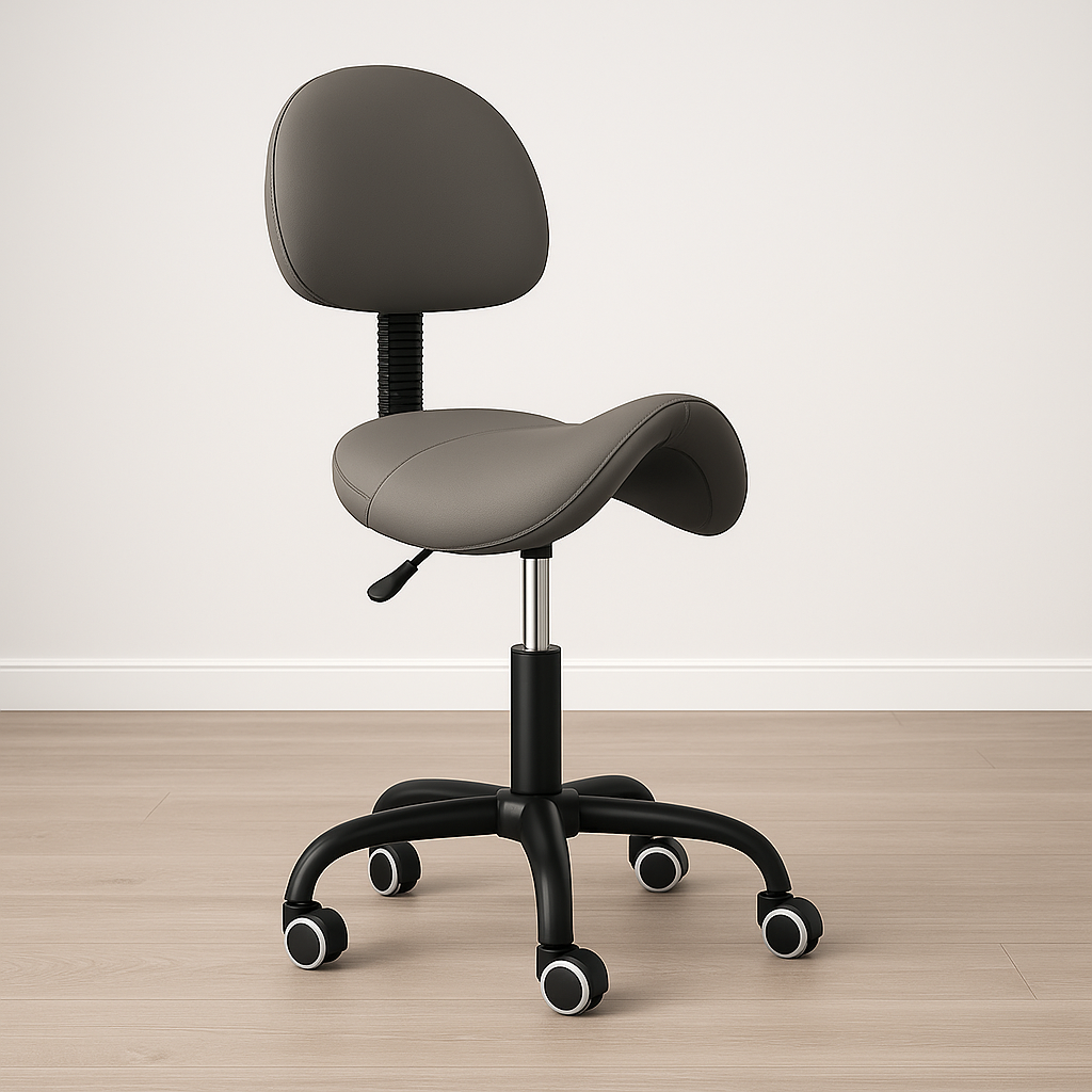 Ergonomische Zadelkruk met Rugleuning