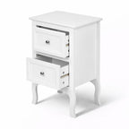 Compact nachtkastje met 2 lades in country stijl | Kersom