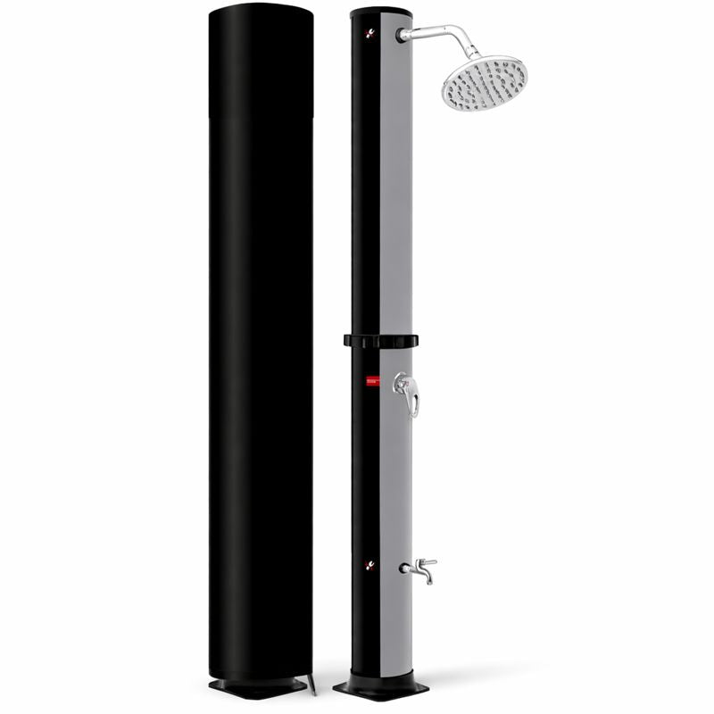 Solar Tuindouche 20 Liter met Mengkraan en Verstelbare Douchekop Zilver | Sens Design