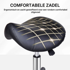 Zadelkruk Ergonomisch Draaibaar en In Hoogte Verstelbaar Zwart | Kersom