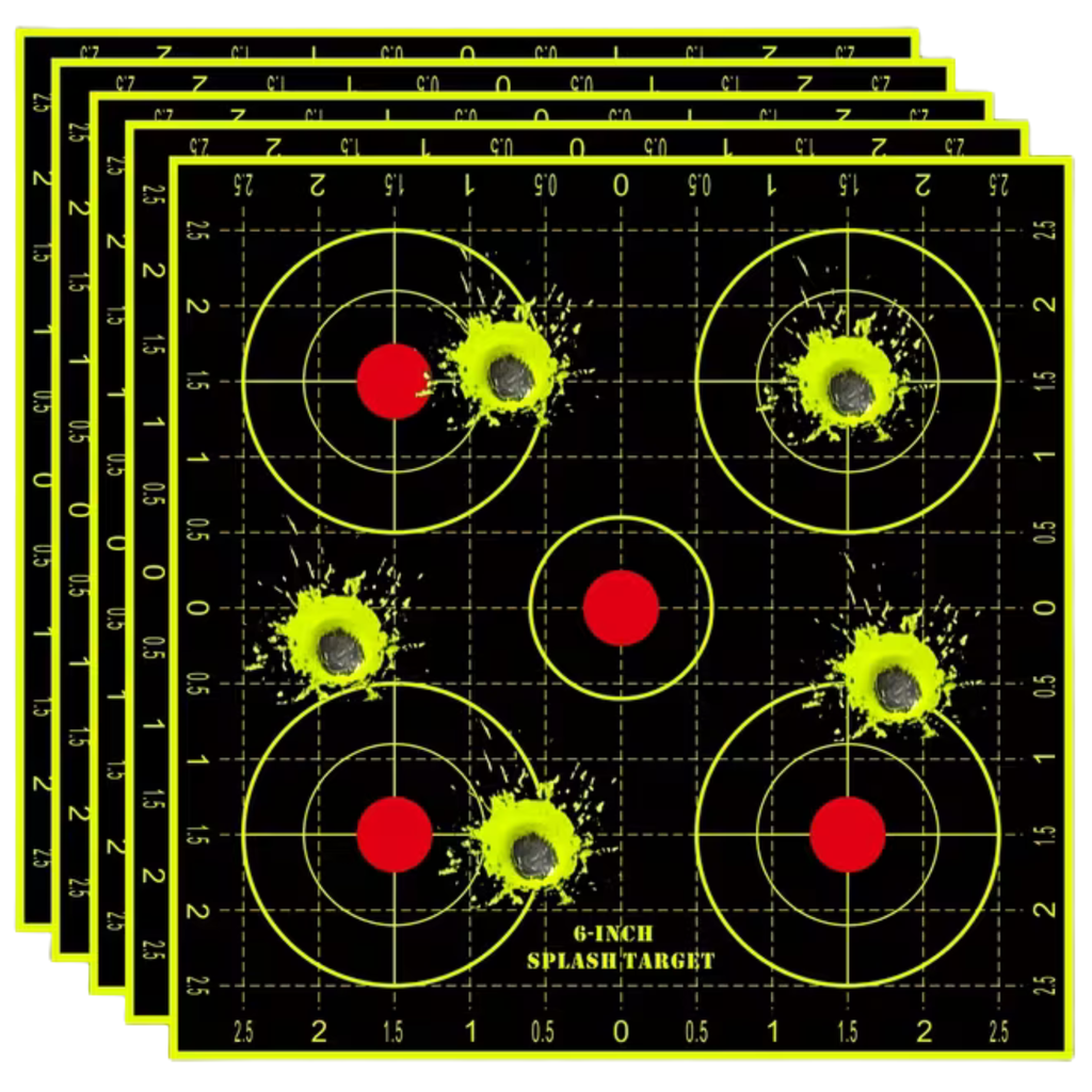 20 ronde genummerde bullseye schietdoelstickers van 6 inch | Syneray