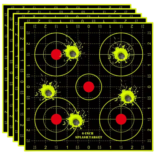 20 ronde genummerde bullseye schietdoelstickers van 6 inch | Syneray