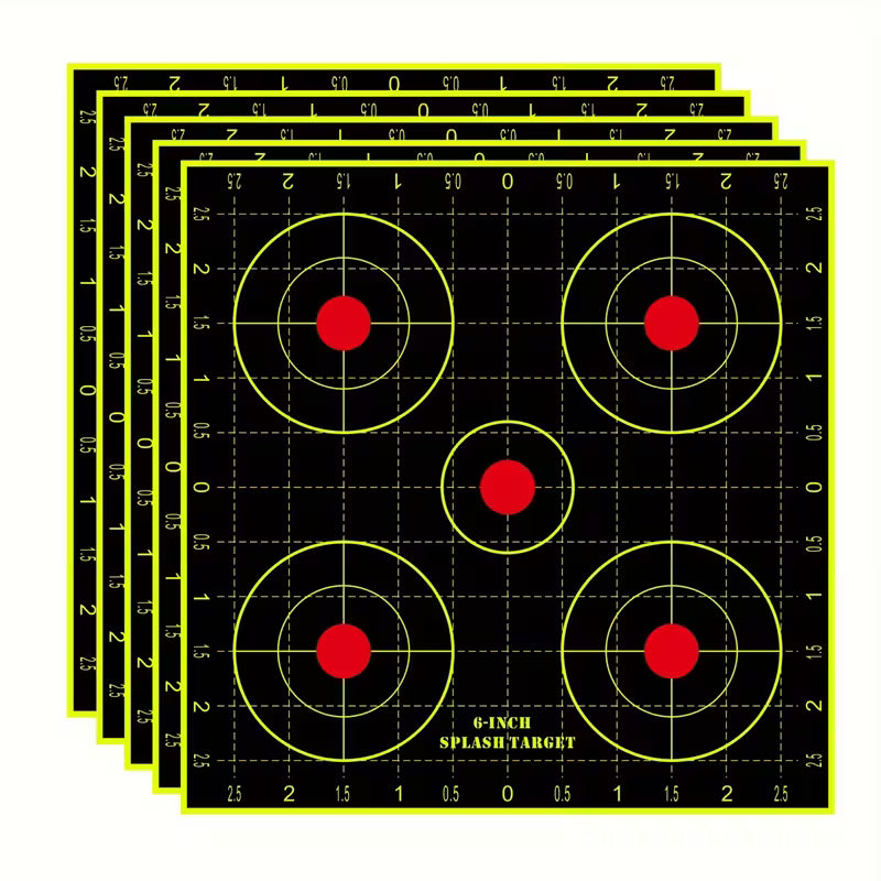 20 ronde genummerde bullseye schietdoelstickers van 6 inch | Syneray