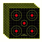 20 ronde genummerde bullseye schietdoelstickers van 6 inch | Syneray