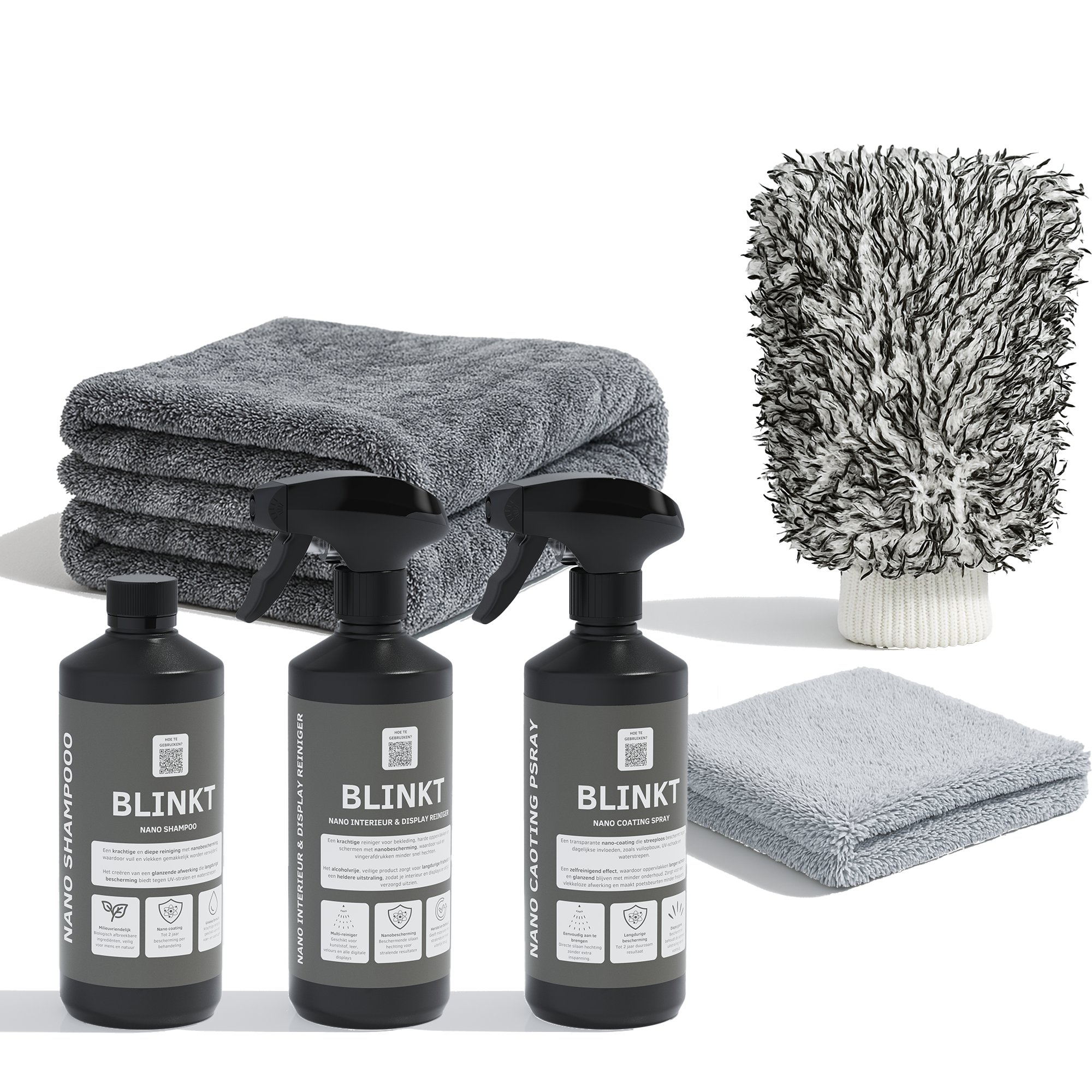 Nano Reiniging en Bescherming Bundel voor Auto, Boot, Camper en Motor | BLINKT