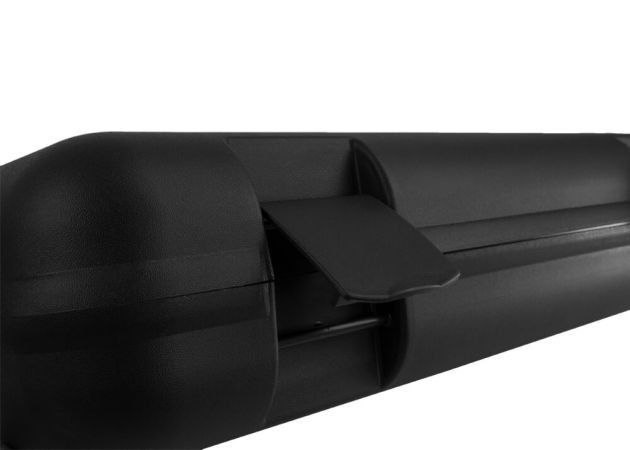 Geweerkoffer 118 cm met cijfersloten en schuimvoering zwart | Megaline